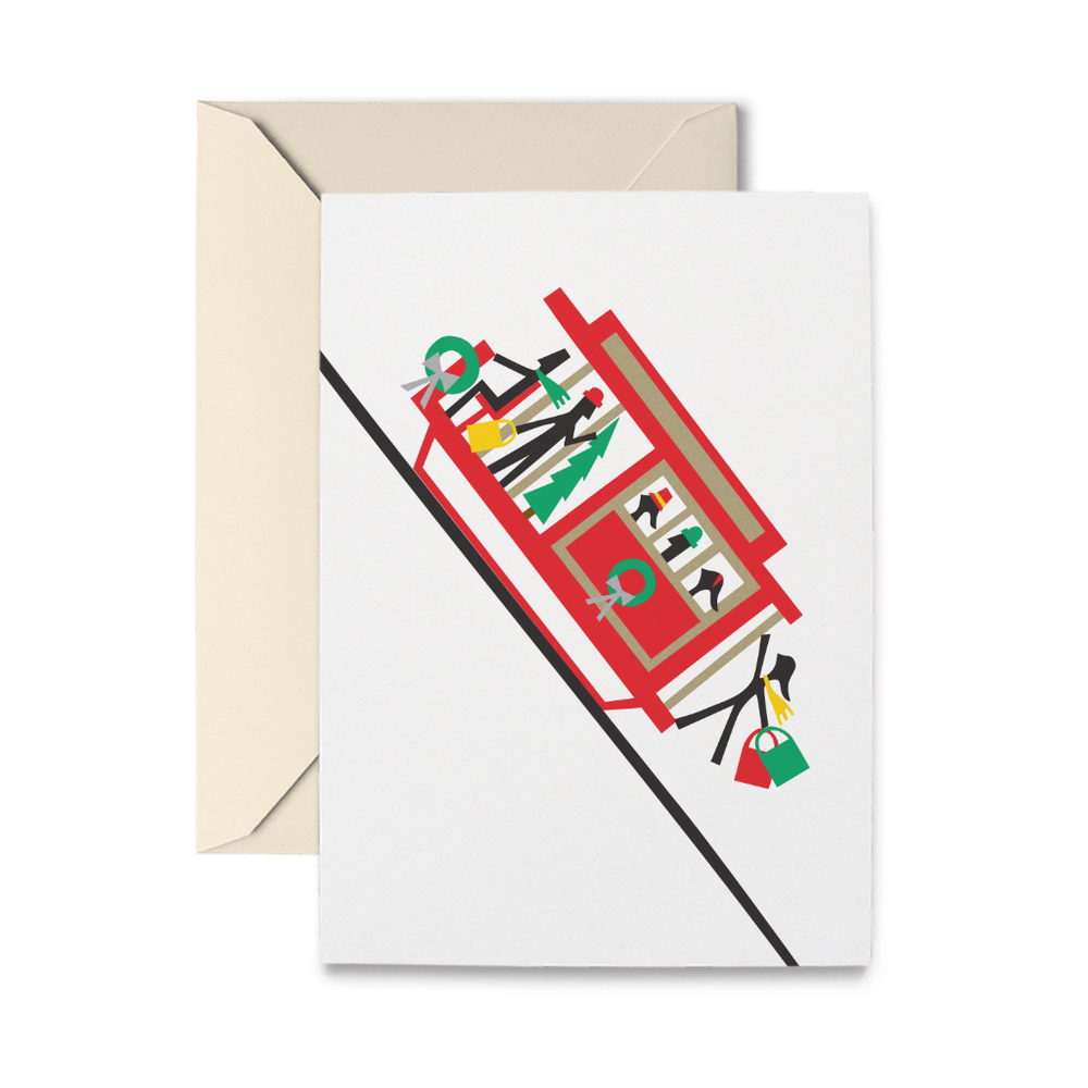Holiday Cable Car Cards