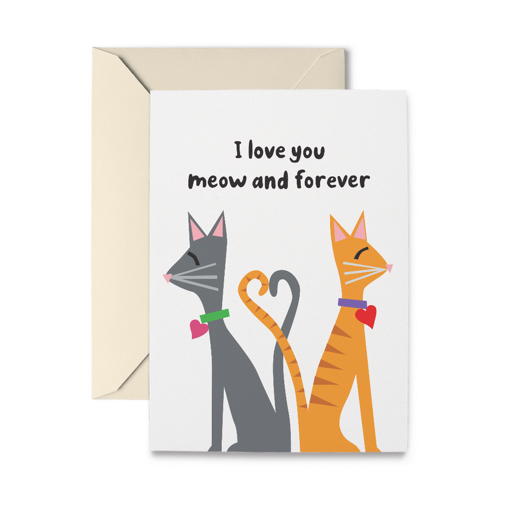 Kitty Cat Love Greeting Card