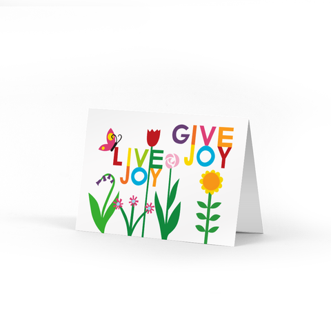 Live Joy Give Joy Garden Note Cards