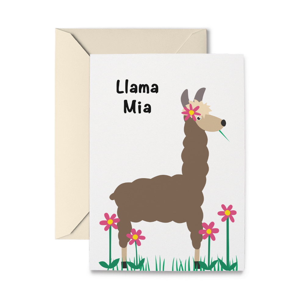 Llama Mia Greeting Card