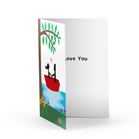 Love Lake Greeting Card