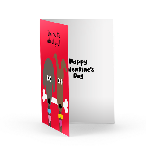 Mutts About You Greeting Card