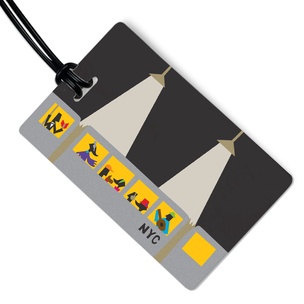 NYC Night Subway Luggage Tag