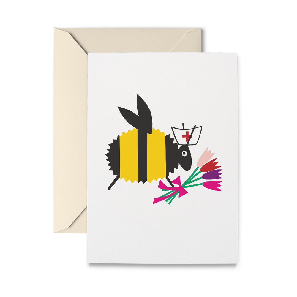 Nurse Bee Greeting Card