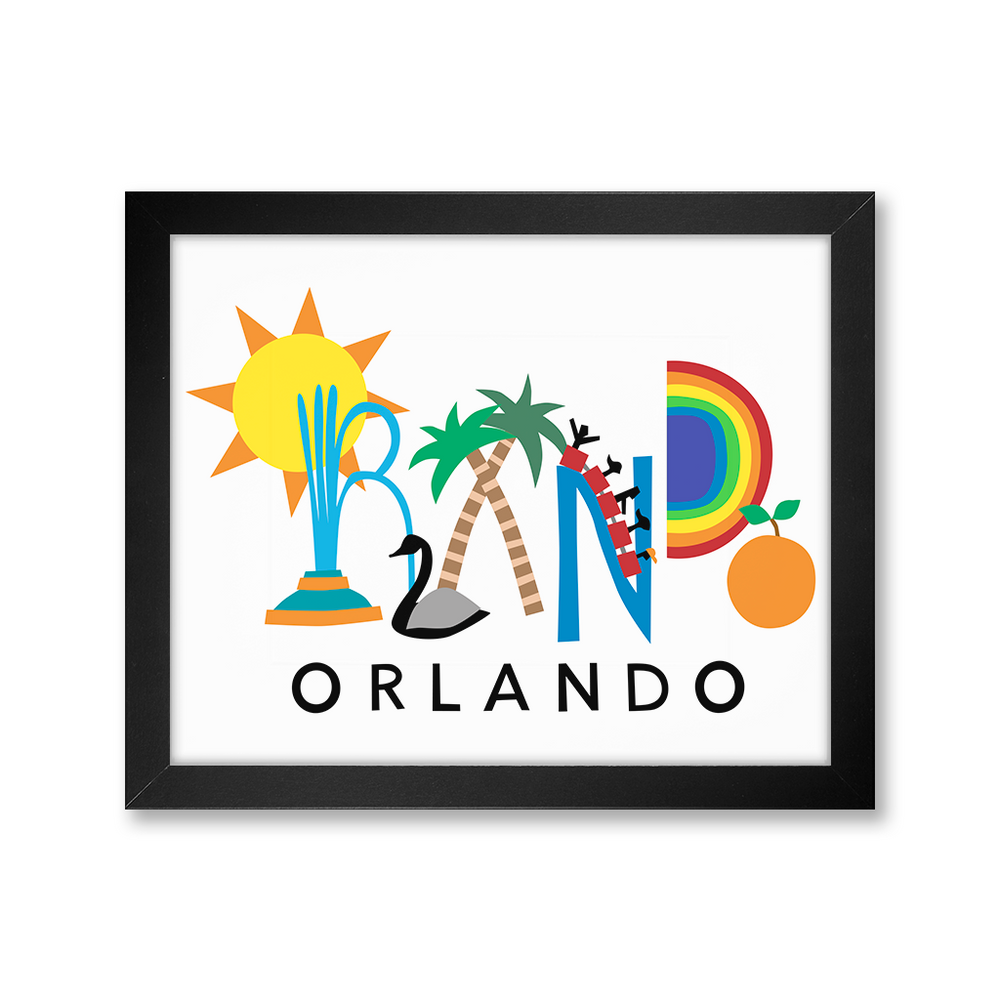 Orlando Icons Print