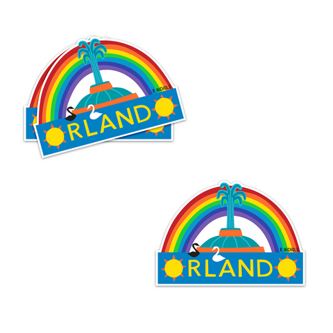 Orlando Rainbow Sticker