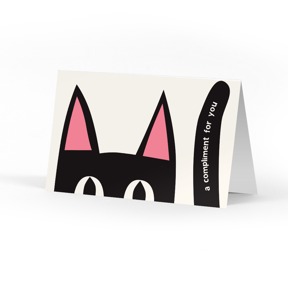 Peeking Kitty Compliment Cards