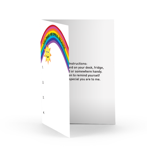 Rainbow Graticard Greeting Card