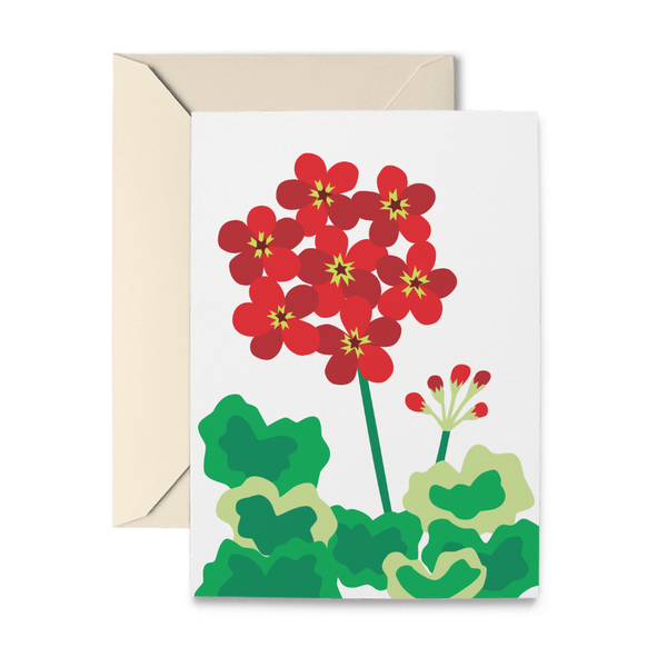 Red Geranium Note Cards – R. Nichols