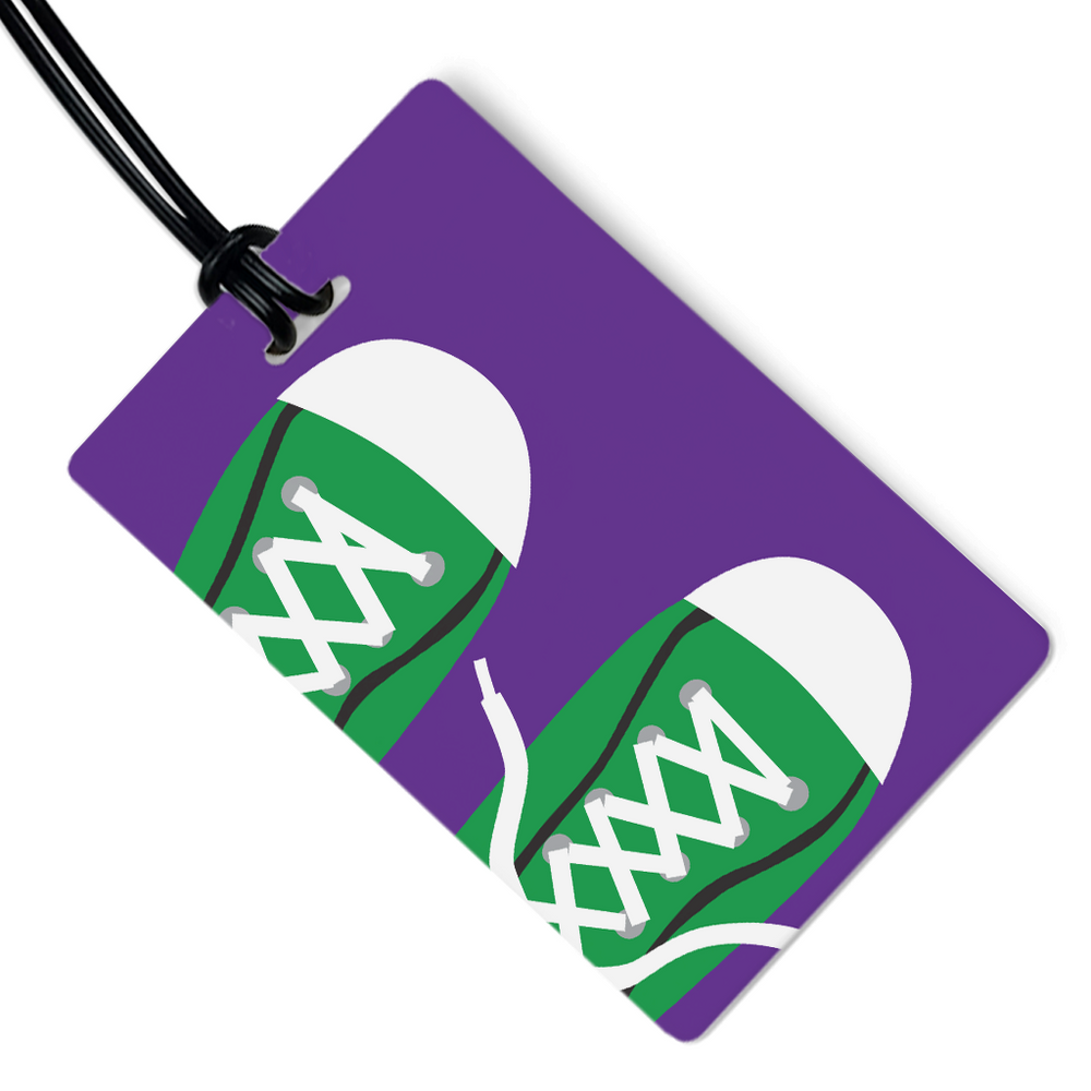 Sneakers Green Luggage Tag