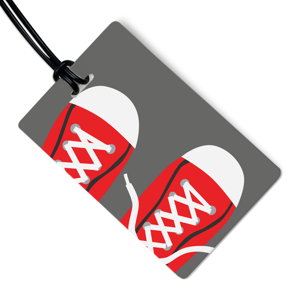 Sneakers Red Luggage Tag