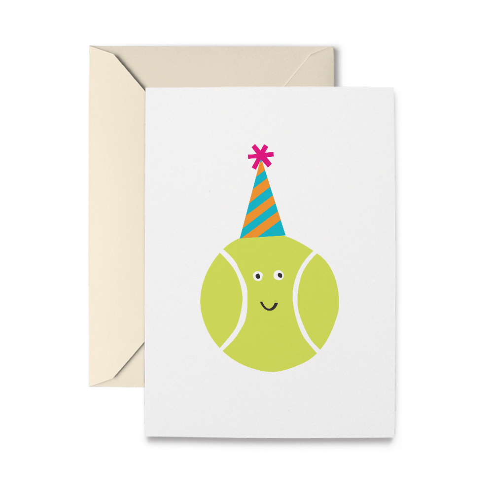Tennis Ball Birthday Greeting Card