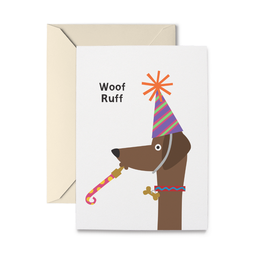 Woof Ruff Birthday Greeting Card – R. Nichols