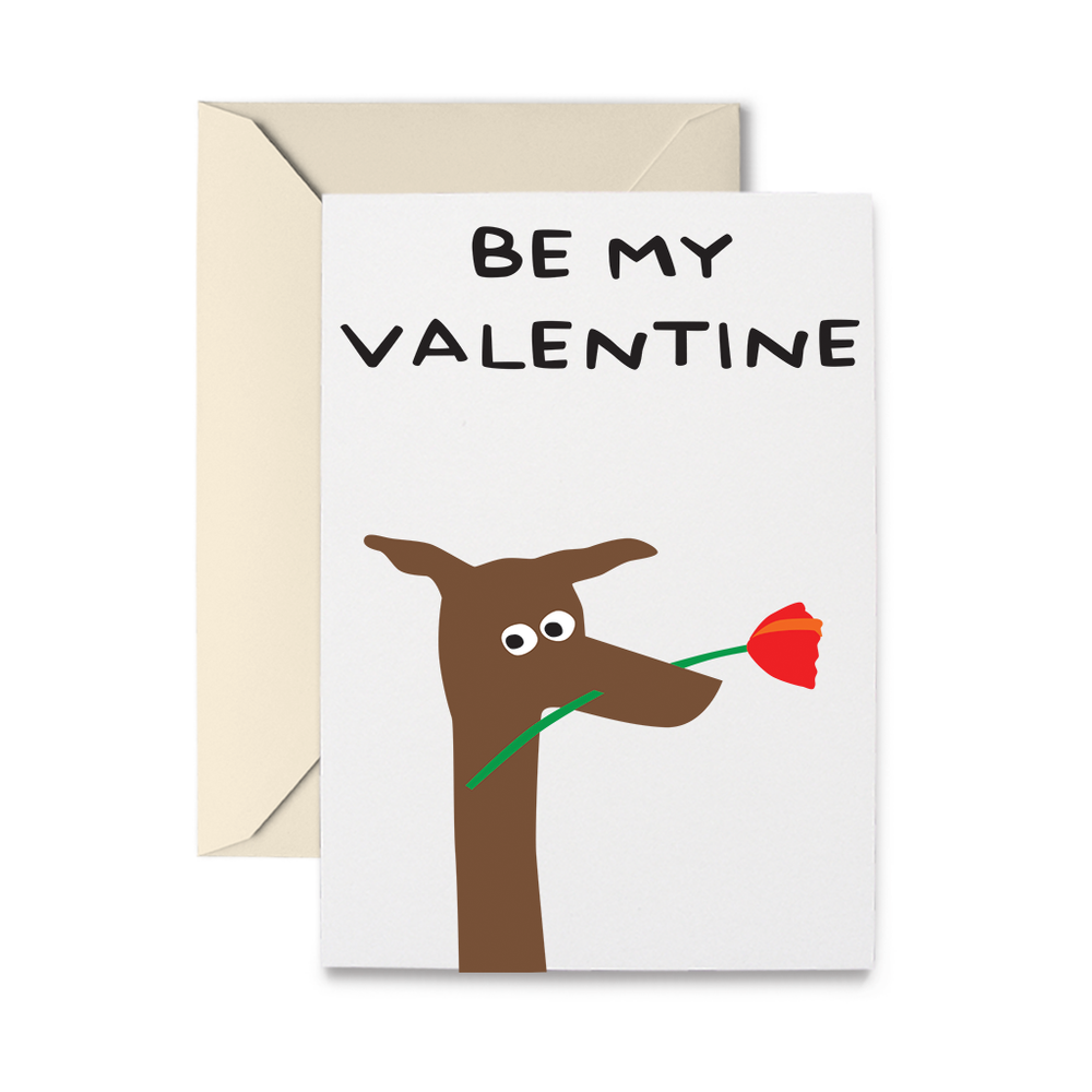 Woof Ruff Valentine Greeting Card